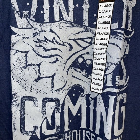 Game Of Thrones Winter Is Coming House Stark Direwolf T-Shirt Got Sz Xl Wolf Nwt - Picture 7 of 7